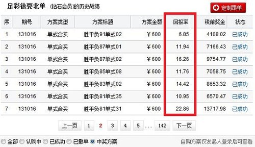“足彩徐耍北单”：疯狂速度揽金124万元