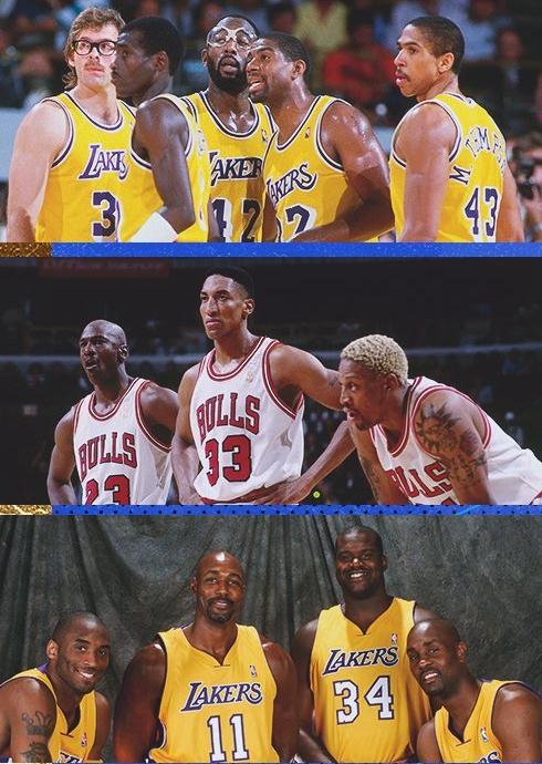 NBA历史上那些王朝球队先后统治整个联盟，你知道吗？