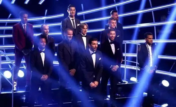 国际足联年度最佳阵容：C罗和梅西是最耀眼的存在