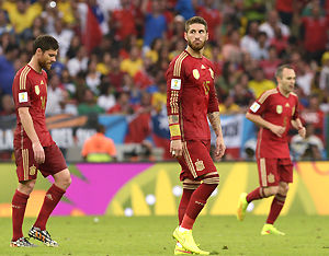 世界杯-阿朗吉斯传射建功西班牙2-2智利
