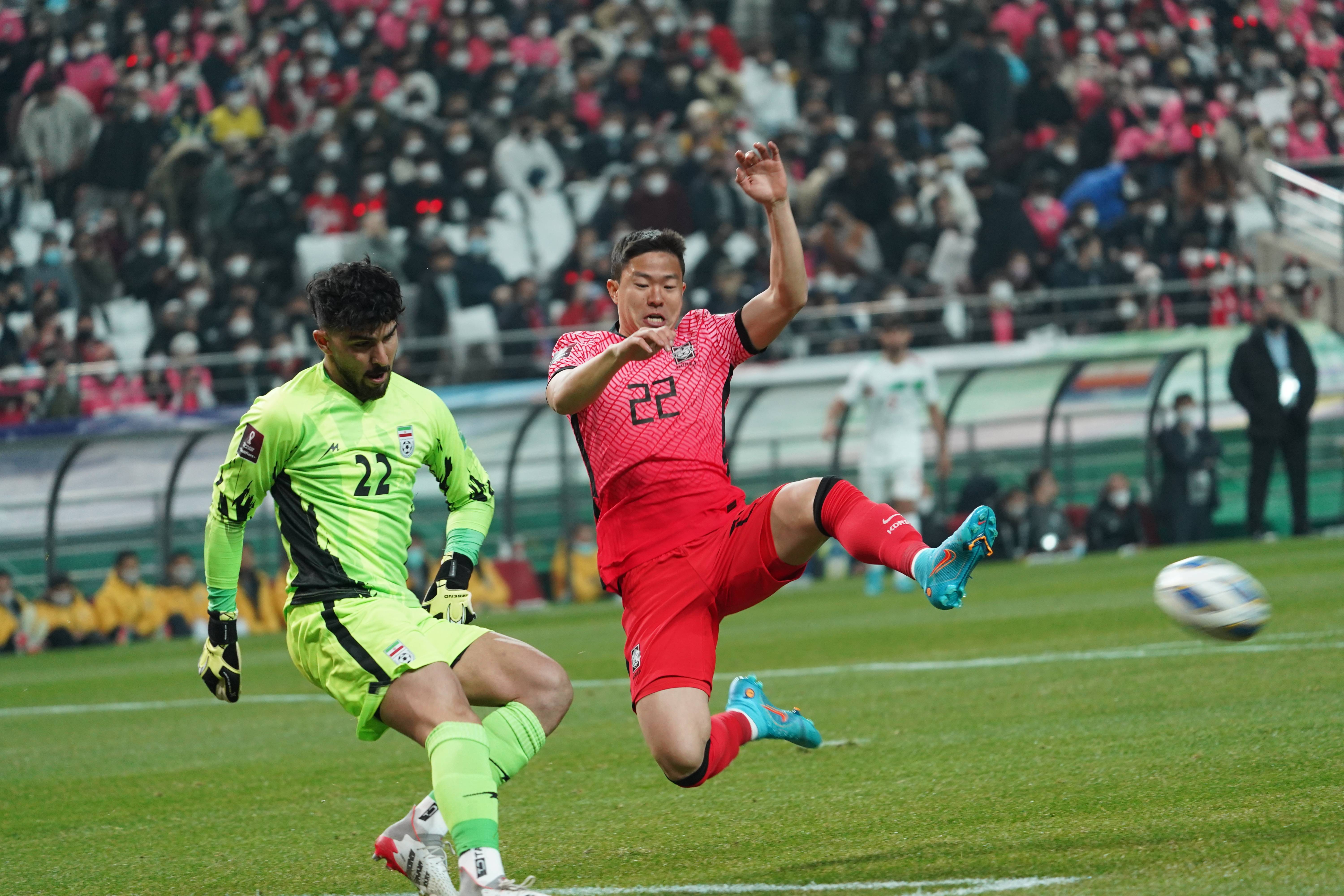 卡塔尔世界杯预选赛亚洲区小组赛A组：韩国胜伊朗