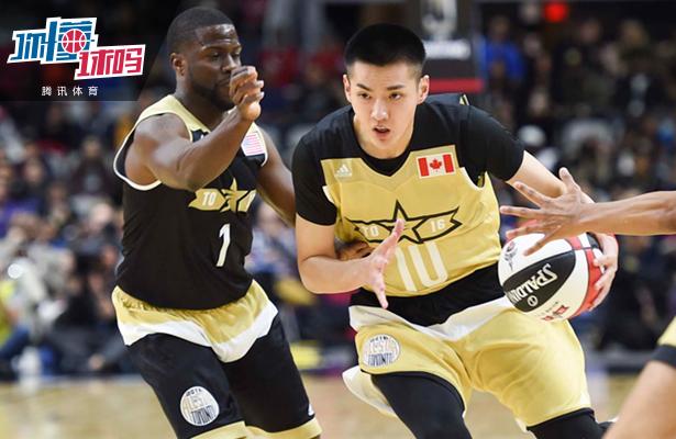 吴亦凡出战2016年NBA名人赛首现“中国德比”