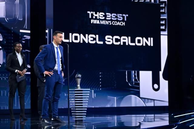 斯卡洛尼加冕年度世界最佳主帅直言感谢梅西为首